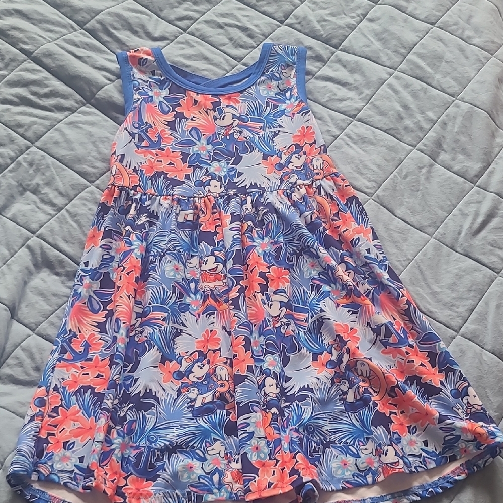 Disney Cruise Inspired Girls Sleeveless Dress